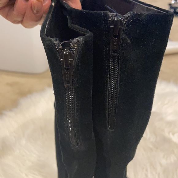 Fergie suede knee high wedge boots US 10 - Picture 5 of 9